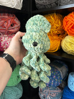 Baby Squid Crochet Plushie - Fresh Green