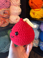 Chocolate Kiss Crochet Plushie - Red