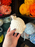 Jackalope Crochet Plushie - White