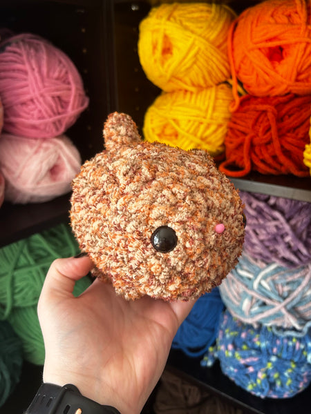 Cat Crochet Plushie - Sandy Tweed