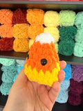 Candy Corn Critterling Crochet Plushie