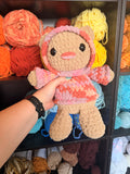 Hoodie Bear Crochet Plushie - Dried Flowers Hoodie