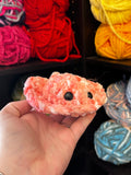 Pocket Stingray Crochet Plushie - Petal Pink