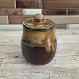 Flux over Cordovan Lidded Vessel