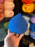 Chocolate Kiss Crochet Plushie - Blue
