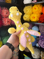 Dragon Crochet Plushie - Pink Lemonade