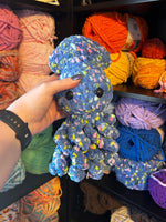 Baby Squid Crochet Plushie - Blue Jean Dot