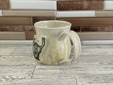 15 oz Micro Pearl Scaredy Cat Ceramic Mug