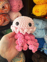 Jellyfish Crochet Plushie - Light Pink