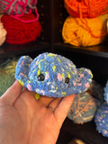 Pocket Stingray Crochet Plushie - Blue Confetti