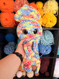 Squid Crochet Plushie - Rainbow