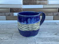 17 oz Purple Flux Dot Ceramic Mug
