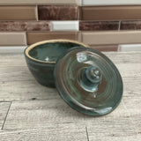 Stoned Denim Lidded Vessel