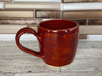 12 oz Red Ceramic Mug