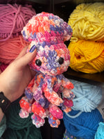 Baby Squid Crochet Plushie - Petal Power