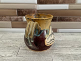 12 oz Cordovan Flux Laying Down Cat Ceramic Mug