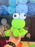Figgy the Frog Splooter Crochet Plushie