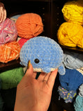 Whimsical Whale Crochet Plushie - Blue