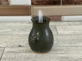 Mirror Black Ceramic Cat Whisker Mini Vase
