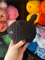 Cat Crochet Plushie - Black