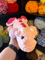 Dragon Crochet Plushie - Pink