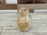 Micro Champagne over Micro Pearl Ceramic Cat Whisker Mini Vase