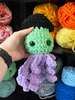 Baby Squid Crochet Plushie - Frankenstein