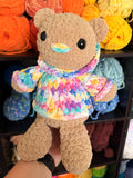 Hoodie Bear Crochet Plushie - In Harmony Hoodie