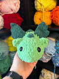 Mini Dragon Crochet Plushie - Green