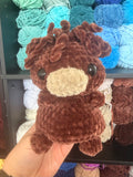 Highland Cow Weighted Crochet Plushie