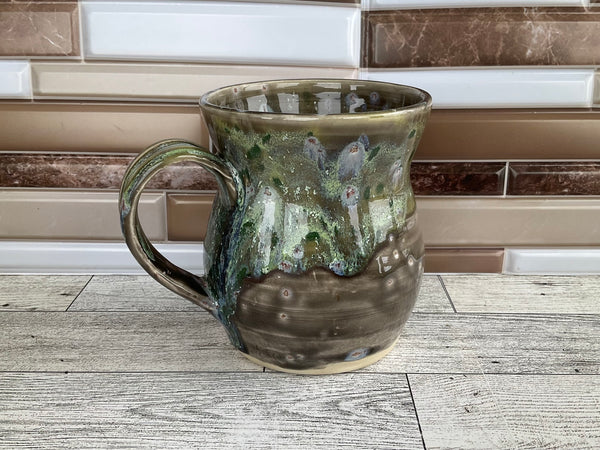 20 oz Lime Shower over Galaxy Ceramic Mug