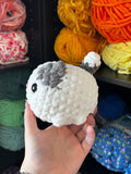 Cat Crochet Plushie - Grey and White