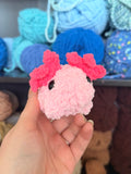 Axolotl Critterling Crochet Plushie - Light Pink