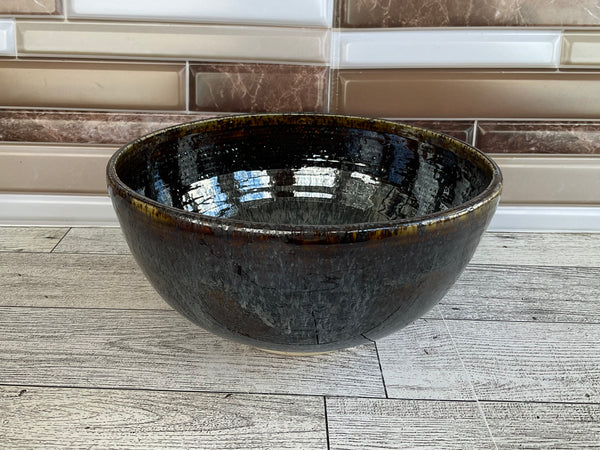 27 oz Cosmic Oil Spot Ceramic Bowl