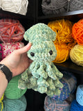 Baby Squid Crochet Plushie - Fresh Green