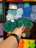 Dragon Crochet Plushie - Emerald and Purple