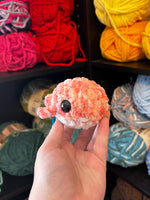 Pocket Whale Crochet Plushie - Petal Pink