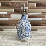 Blue Splatterware Oil Bottle