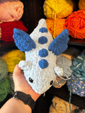 Mini Dragon Crochet Plushie - Bubbly Blue