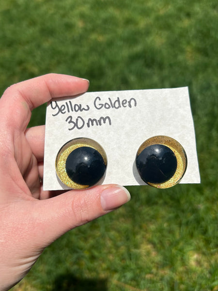 30 mm Resin Sinker Eye - Yellow Golden