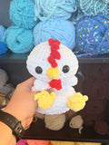Chicken Weighted Crochet Plushie