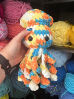 Baby Squid Crochet Plushie - Beach Ball