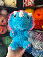 Transceratops Crochet Plushie