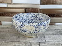 27 oz Blue Splatterware Ceramic Bowl