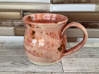19 oz Amaryllis Pink Cat Ceramic Mug
