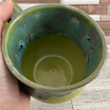 15 oz Aurora Green over Green Opal Ceramic Mug
