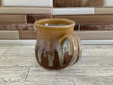 15 oz Tea Dust Flux Cat Head Ceramic Mug