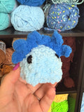 Axolotl Critterling Crochet Plushie - Light Blue