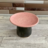 Pink Speck Cat Food Bowl