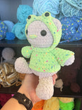 Frog Hoodie Bear Crochet Plushie